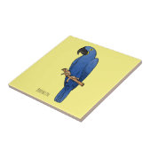 Hyacinth macaw bird cartoon illustration タイル (側面)