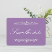Hyacinth Regency Style Elegant Save the Date  セーブザデート (スタンド正面)