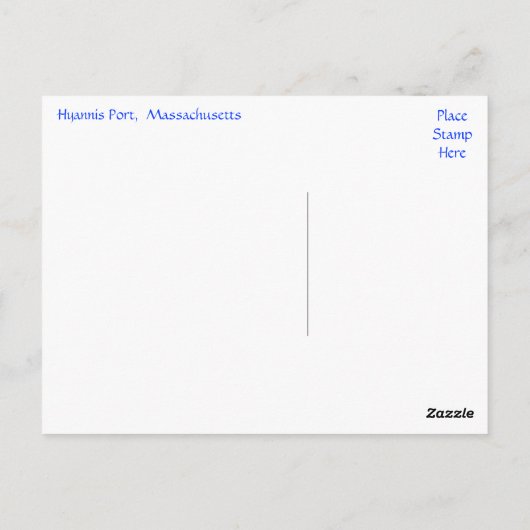 Hyannis Port Massachusetts, Cape Codはがき ポストカード (裏面)