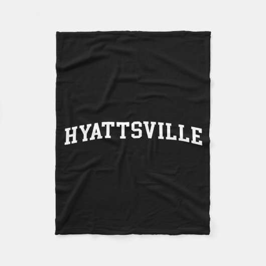 Hyattsville  フリースブランケット (正面)