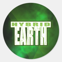 Hybrid Earthステッカー – ラウンド