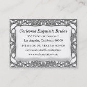 Hycebergの鳩のエレガントなプロフェッショナル 名刺 (裏面)