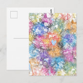 Hyderabad India City Map ポストカード (正面/裏面)