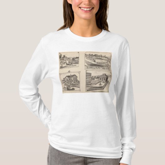 Hydevilleの農場そしてwaterworks Tシャツ (正面)