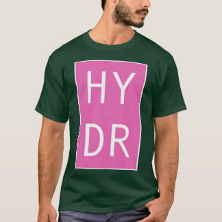 HYDR ピンク オーバーサイズ Tシャツ