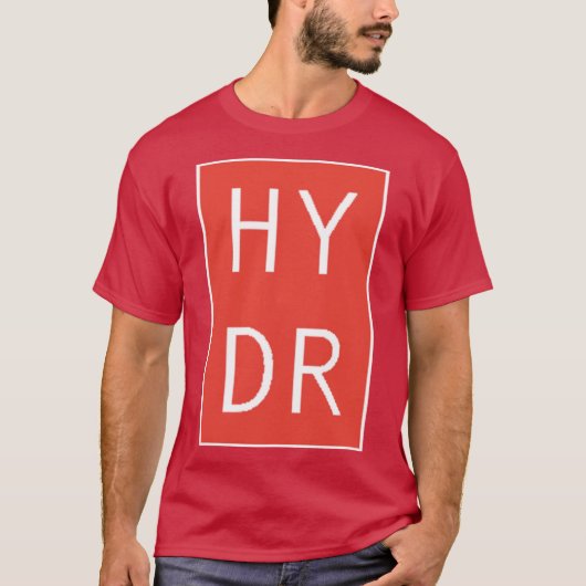 HYDR レッド Tシャツ (正面)