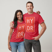 HYDR レッド Tシャツ (ユニセックス)