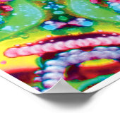 HYDRAキネティックコラージュ万華鏡のように千変万化するパターンポスター ポスター (角)