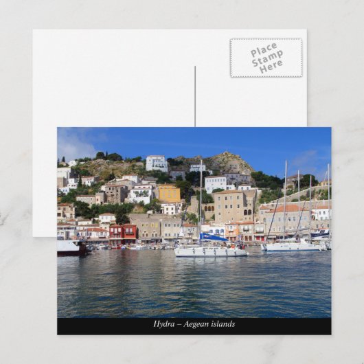 hydra – エーゲ諸島 ポストカード (正面/裏面)