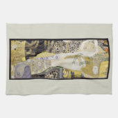 Hydra（別名ウォーターヘビI）by Gustavクリムト キッチンタオル (横)
