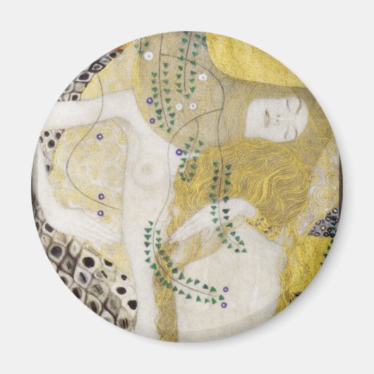 Hydra（別名ウォーターヘビI）by Gustavクリムト マグネット (正面)