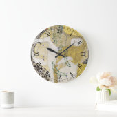 Hydra（別名ウォーターヘビI）by Gustavクリムト ラージ壁時計 (ホーム)