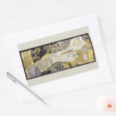 Hydra（別名ウォーターヘビI）by Gustavクリムト 長方形シール (封筒)