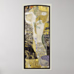 Hydra (aka Water Serpents I) by Gustav Klimt ポスター<br><div class="desc">Hydra (aka Water Serpents I) (1904-1906) by Gustav Klimt is a vintage Victorian Era Symbolism fine art portrait painting. The Hydra features two women embracing one another as their bodies blend to form a mermaid. The two women have flowing golden hair as they are intertwined. Gold swirls resemble fish scales...</div>