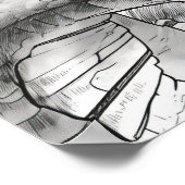 Hydra Coloring Book Page – 神話の生き物Illus ポスター (角)