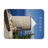 hydra island風車ビュー冷蔵庫用マグネット マグネット (横)