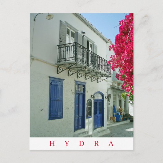 hydra island houseビューハガキ ポストカード (正面)