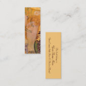 Hydra Mermaidsヴィンテージブックマークby Gustavクリムト スキニー名刺 (正面/裏面)