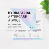 HydraFaceアフターケア指示カード (デスク)