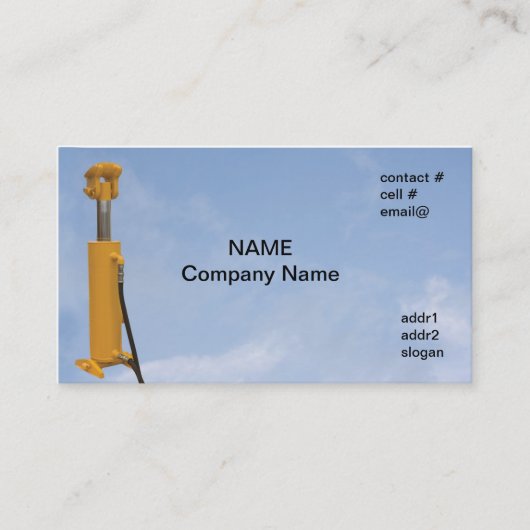 hydralicシリンダー 名刺 (正面)