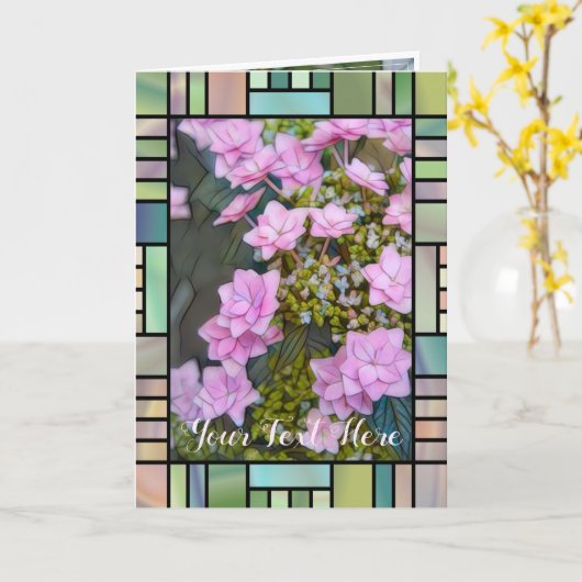 Hydrangea カード (黄色い花)