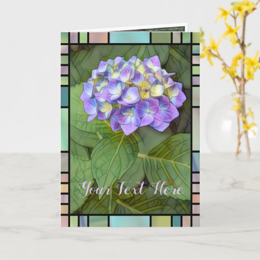 Hydrangea カード (黄色い花)