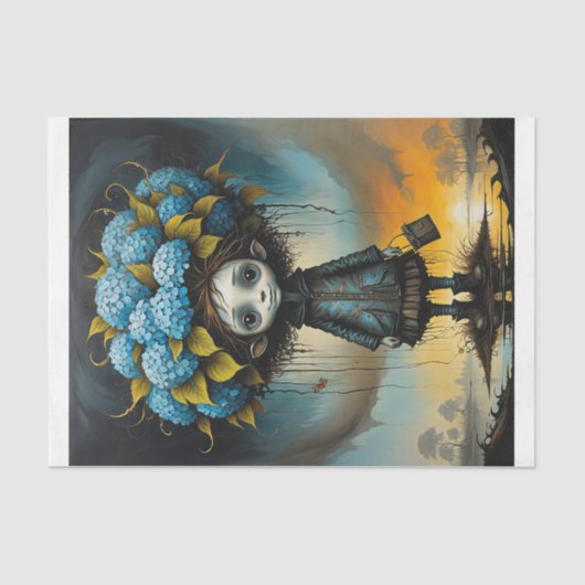 Hydrangea alien boy -  薄葉紙 (正面)