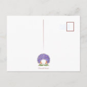 Hydrangea and Mochi Rainy Day  Postcard by Amy C ポストカード (裏面)