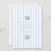 Hydrangea Baby Shower Boy Invitation 招待状 (裏面)