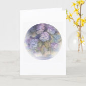 Hydrangea Blank Card | Elegant Floral Note カード (黄色い花)