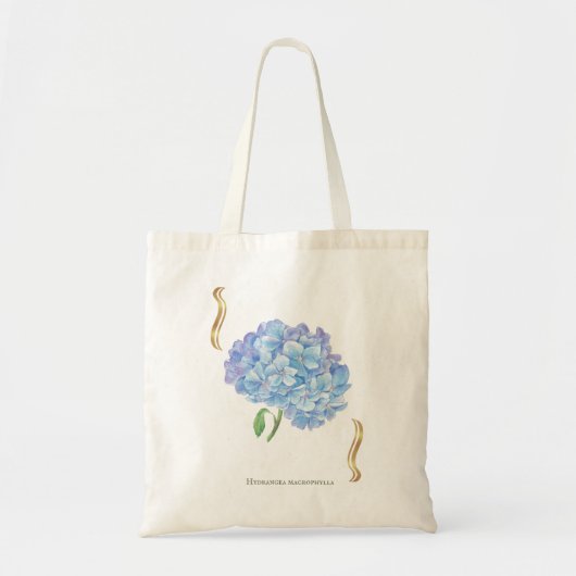 Hydrangea Bloom – Vintage Botanical Flower  トートバッグ (正面)