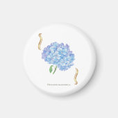 Hydrangea Bloom – Vintage Botanical Flower  マグネット (正面)