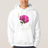 Hydrangea Bloom – Vintage Botanical Fuchsia パーカ (正面)