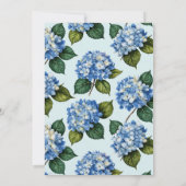 Hydrangea Bridal Shower 招待状 (裏面)