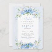 Hydrangea bridal shower invitation 招待状 (正面)
