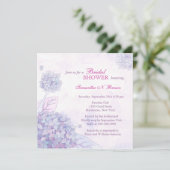 Hydrangea Bridal Shower Invitations 招待状 (スタンド正面)