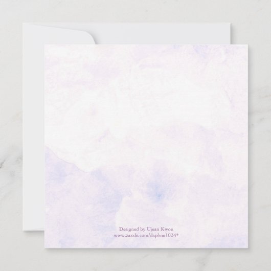 Hydrangea Bridal Shower Invitations 招待状 (裏面)