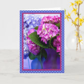 Hydrangea colors & borders I カード (黄色い花)