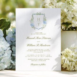 Hydrangea Crest Wedding Invitation 招待状
