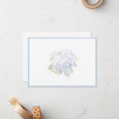 Hydrangea Flat Note Card ノートカード (正面/裏面インサイチュ)
