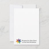 Hydrangea Flat Thank You Card サンキューカード (裏面)