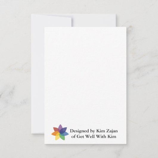 Hydrangea Flat Thank You Card サンキューカード (裏面)