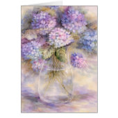 Hydrangea Floral Vase Card | Luxe Botanical (正面)