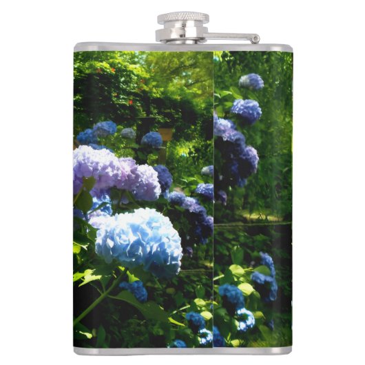 Hydrangea Flower Garden フラスク (裏面)