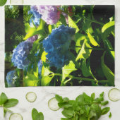 Hydrangea Flower Garden Kitchen Towel キッチンタオル (折り畳み)