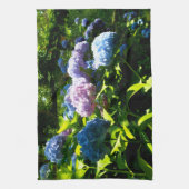 Hydrangea Flower Garden Kitchen Towel キッチンタオル (縦)