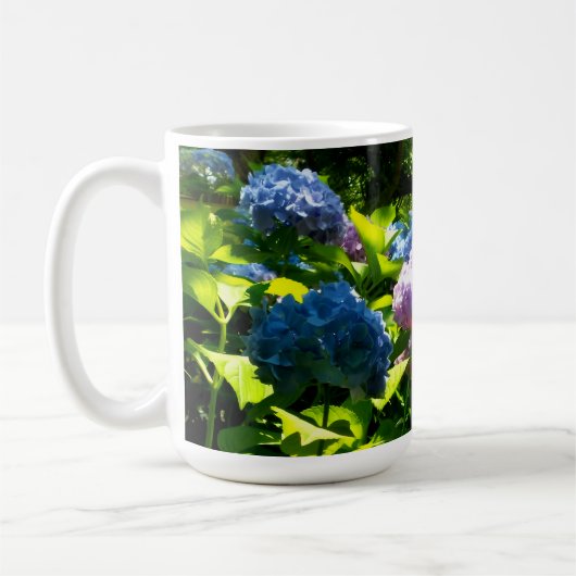 Hydrangea Flower Garden Mug コーヒーマグカップ (左)