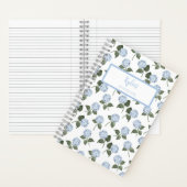 Hydrangea Flower Personalized Journal Notebook ノートブック (内側)