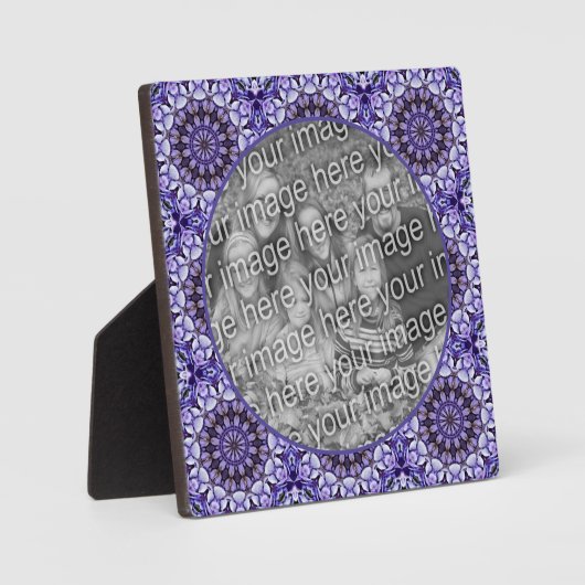 Hydrangea Flower Petal Abstract Add Your Own Photo フォトプラーク (正面)