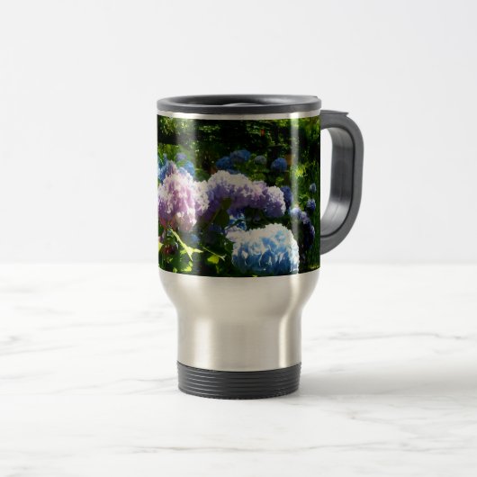 Hydrangea Flower Travel Mug トラベルマグ (正面右)